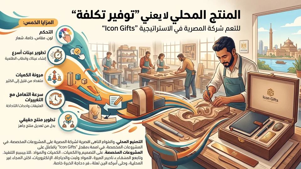 صنع في مصر: لماذا يمكن أن يكون التصنيع المحلي ميزة حقيقية لهدايا الشركات؟